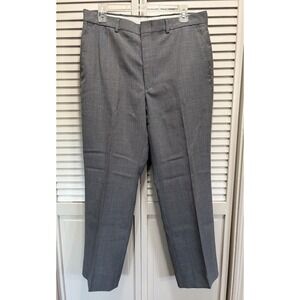 Towncraft Trouser Straight Leg Flat Front Dress Pant Gray Size 34x30‎ Mid Rise